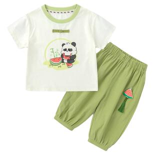 儿童国风演出服夏季男童六一表演服女童套装宝宝幼儿园毕业服装新