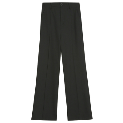 omont高腰微喇显瘦西装裤