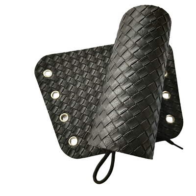 古风护腕汉服刺绣束袖皮革护臂男