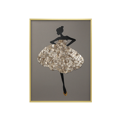 原创轻奢风贝壳装饰画