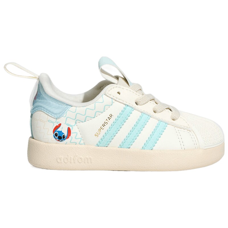 adidas阿迪达斯三叶草婴童迪士尼联名度假风经典贝壳头板鞋KZ7320