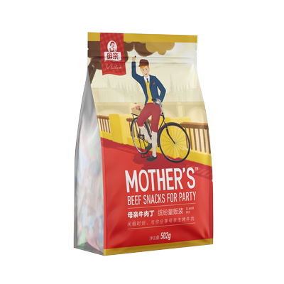 母亲缤纷牛肉丁零食502g×1袋