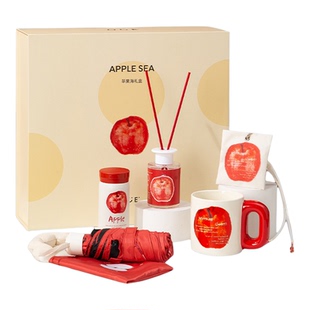 OCE苹果海礼盒套装香薰家居礼盒新年新婚乔迁礼物红色生日高级感