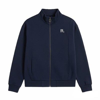 立领拉链开衫短外套女2025