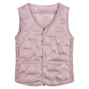 雅鹿羽绒马甲女内胆2025新款背心内穿保暖贴身女士打底小马夹冬季