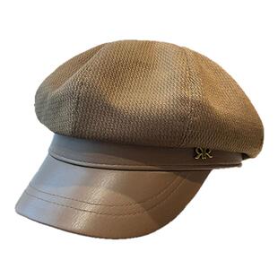 日系复古八角帽女画家帽子云朵贝雷帽鸭舌女新报童帽显脸小大头围