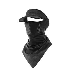 夏季冰丝防晒面罩男遮全脸防紫外线骑车钓鱼透气帽檐面巾女电动车