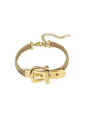 小众轻奢钛钢镀三层链条手链女