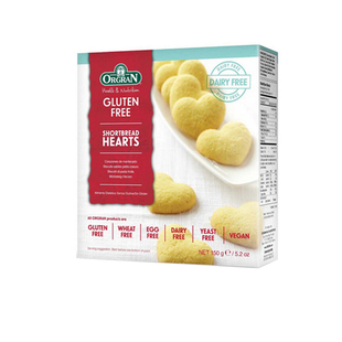 澳洲进口orgran心形酥饼干无麸质gluten free防过敏食品