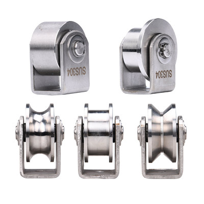 304滑轮铁门工字钢轨道圆管