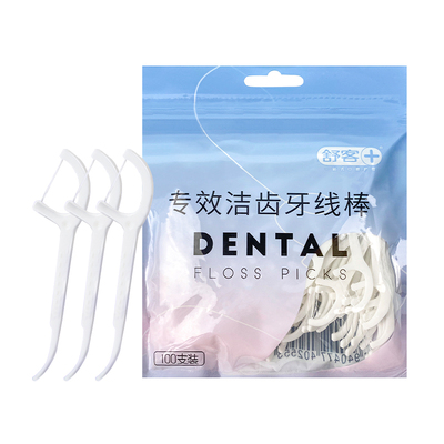 舒客牙线棒100支便携牙签