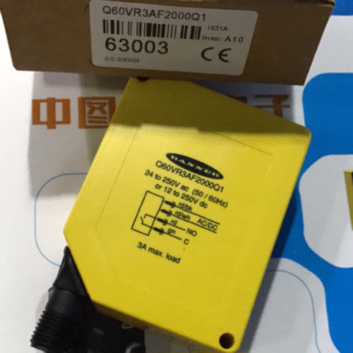 议价Q60VR3AF2000Q1 美国邦纳BANNER光电开关 全新原装正品假一罚