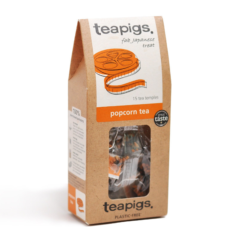 teapigs茶猪猪爆米花茶玄米煎米绿茶大麦茶袋泡茶[临期27年11月]