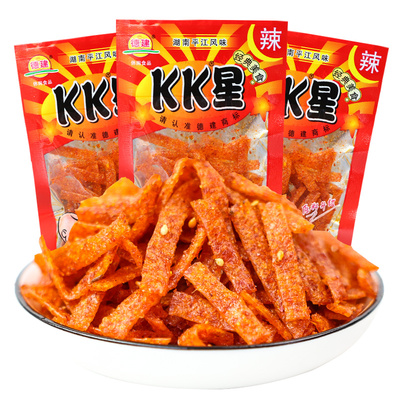 KK星辣条小零食麻辣湖南平江特产小时候怀旧辣丝素食小吃休闲食品