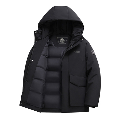鸭绒羽绒服男士爸爸装2025冬季