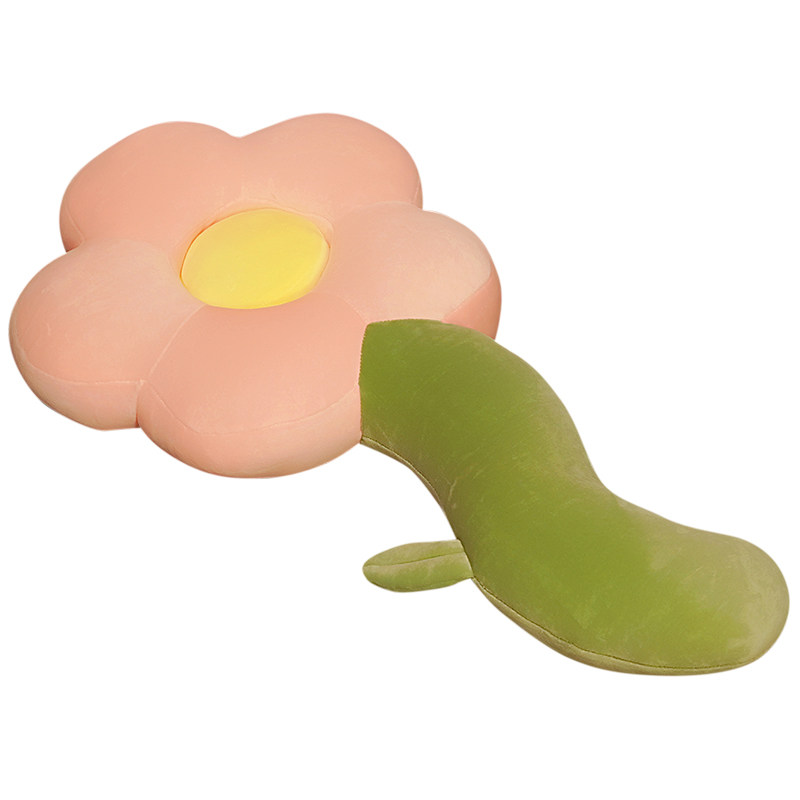 可爱花朵抱枕女生睡觉靠垫
