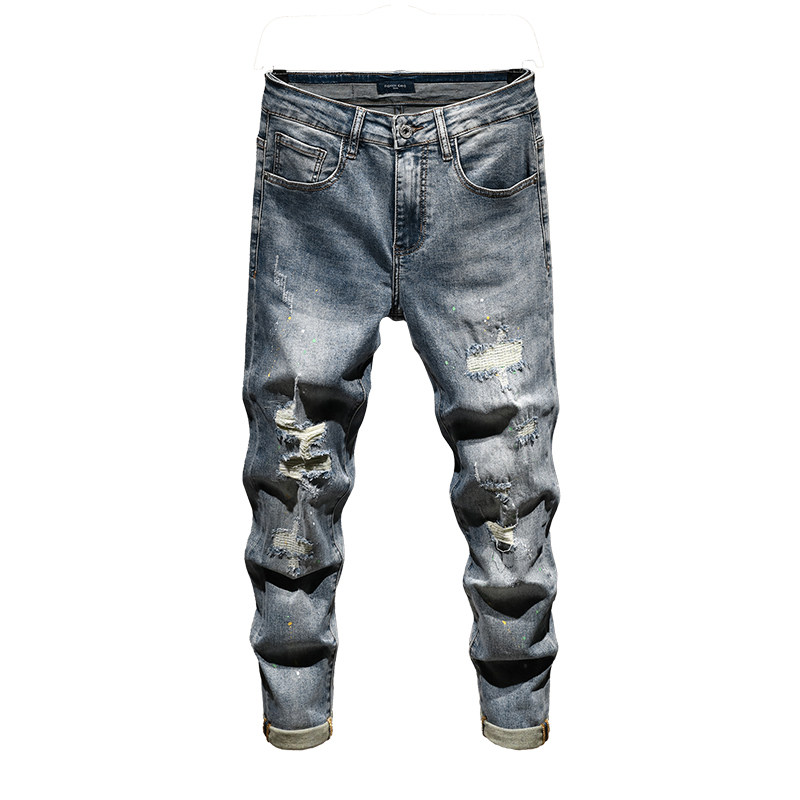 春秋季百搭连帽牛仔马甲男宽松无袖bf风带帽背心坎肩外套上衣外穿