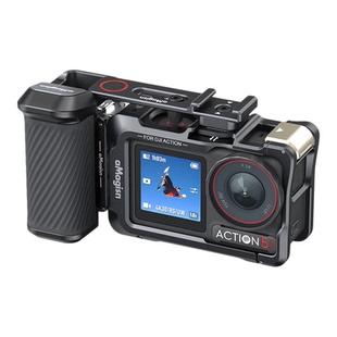 aMagisn阿迈金属街拍手柄适用大疆DJI Action5Pro金属街拍手柄套件Action4轻量化街拍手柄组件