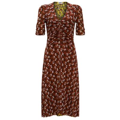 DVF双面穿茶歇裙印花双面连衣裙