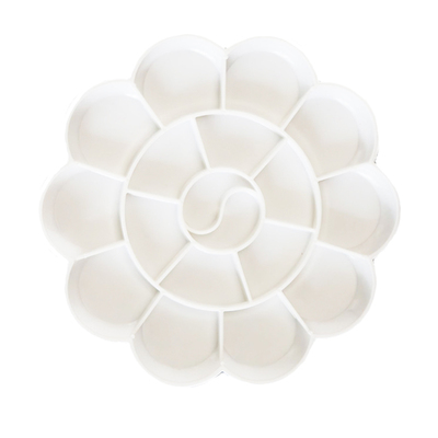 包邮梅花型调色碟8cm调板水彩画