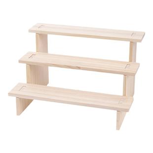 便雅实木阶梯首饰展示架饰品展示台珠宝摆件陈列架直播摆摊收纳架