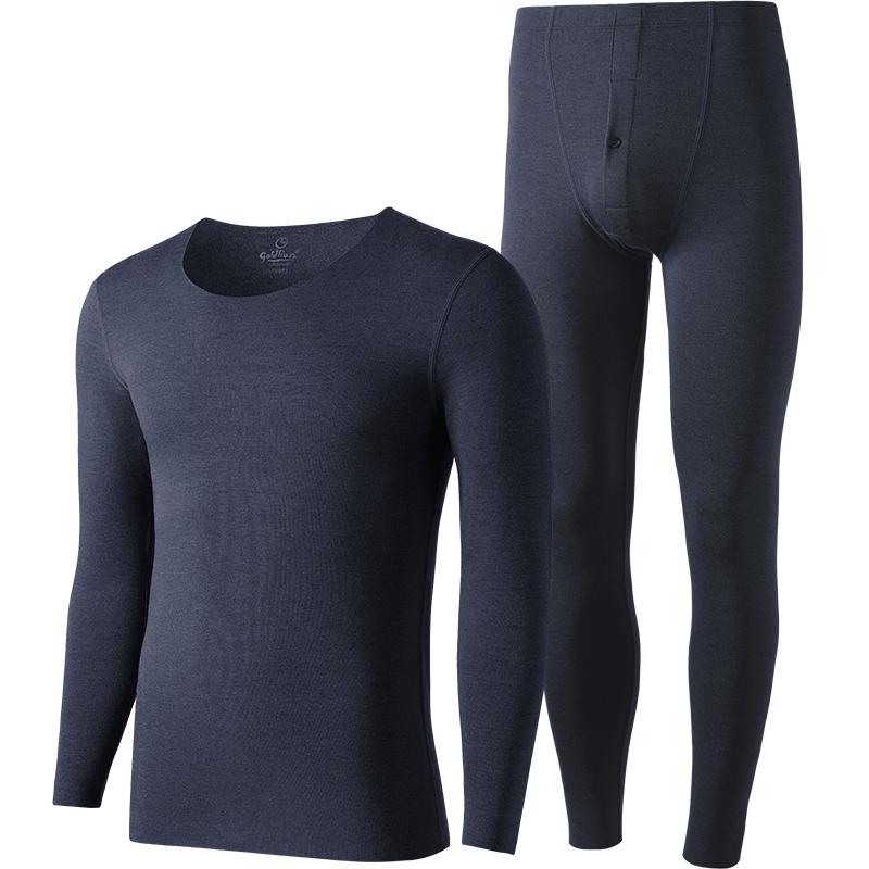 金利来保暖内衣男士女士秋衣秋裤女套装男款女款加厚加绒冬季羊毛