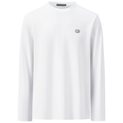 卓凡尼·华伦天奴长袖圆领T恤衫