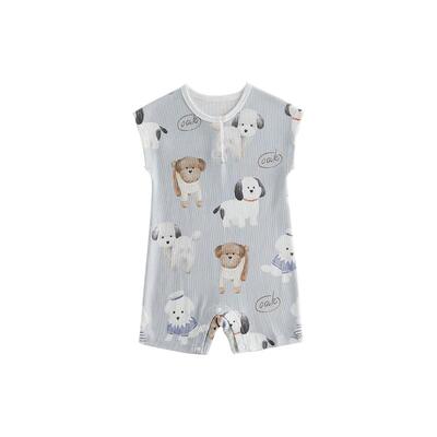 OakFamily夏季宝宝短袖连体衣