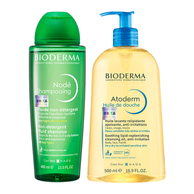 贝德玛洗发水沐浴油套装温和修护头皮以油养肤