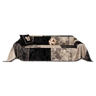 中古风2026新款四季通用雪尼尔沙发盖布巾防猫抓坐垫全盖防滑套罩