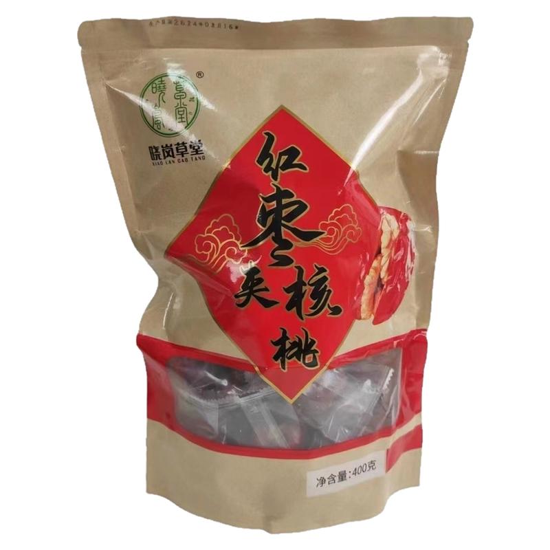 养生红枣夹核桃晓岚草堂袋装400g