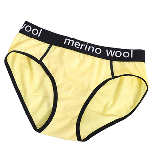 美利奴羊毛内裤女夏薄款运动三角裤美丽诺女士跑步中腰四季款H58