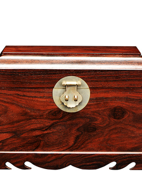 印度小叶紫檀中式风珠宝官皮箱