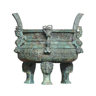 三星堆纪念品文创立人仿古博物馆客厅摆件小件酒爵杯鸮尊晋侯鸟尊