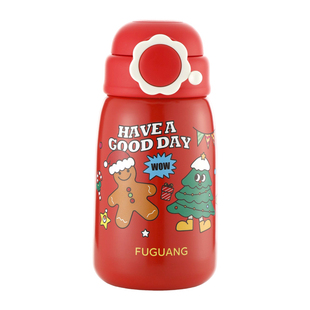 富光儿童保温杯带吸管316L不锈钢食品级宝宝男孩女水杯幼儿园杯子