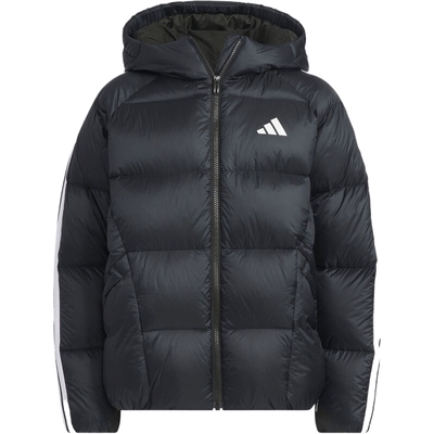 adidas阿迪达斯男大童运动训练休闲保暖连帽羽绒服外套KC5939