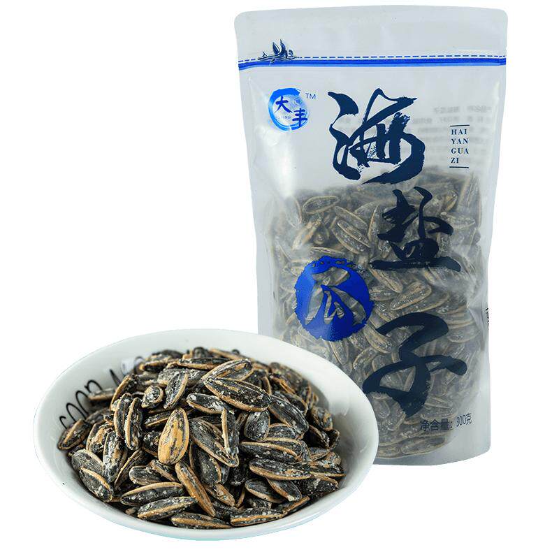 大纯丰海盐瓜子300g盐焗香古法袋装葵花子炒货原味五香味正品新货
