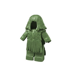 积木吉利服狙击手武器吃鸡装备伪装服人仔军事拼装玩具男