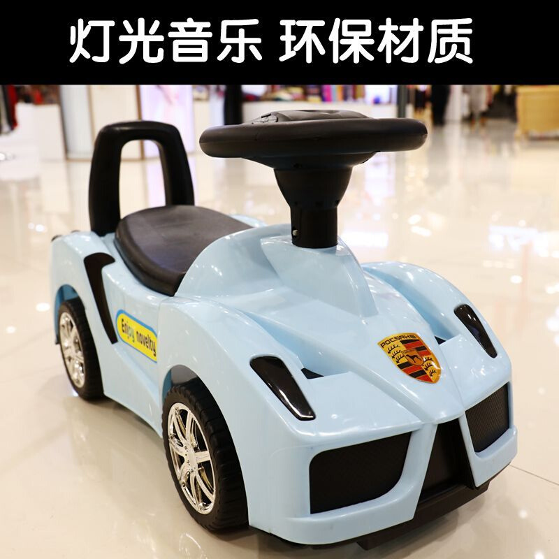 新款儿童滑行车四轮扭扭车带音乐宝宝车小孩溜溜车1-3岁玩具车