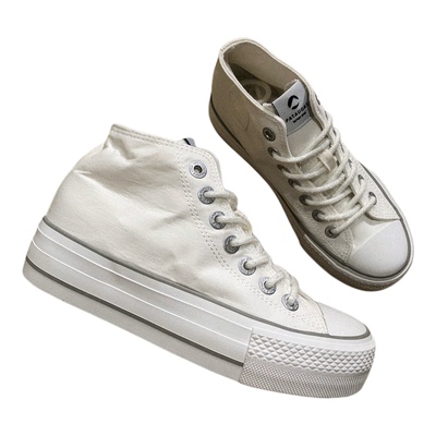 出口老美厚底板鞋外贸大码女鞋