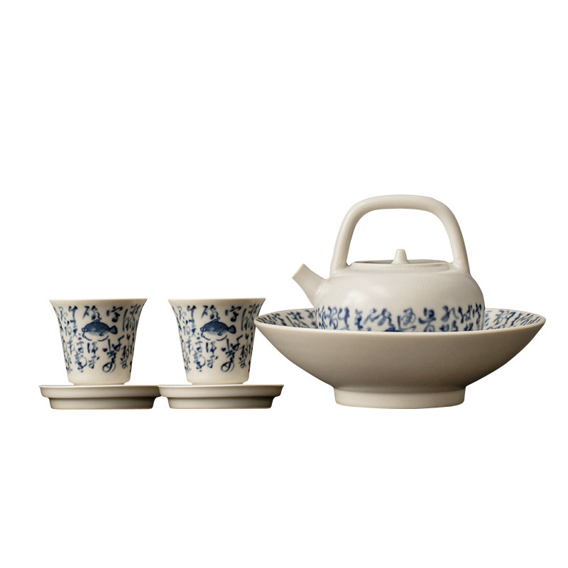 尚岩小型功夫茶具套装一壶二杯