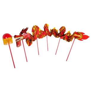 儿童舞龙表演道具手持龙幼儿园传统中国龙新款龙舞蹈演出专用道具