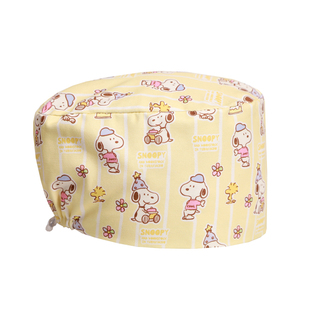 医安护士花帽手术帽纯棉男女医生圆帽调节扣手术室包头帽不压头发