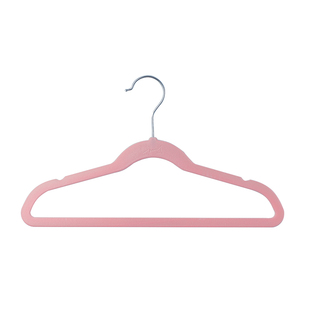 留存道卞老师推荐家用植绒儿童衣架小孩婴儿小童中大童衣架子防滑