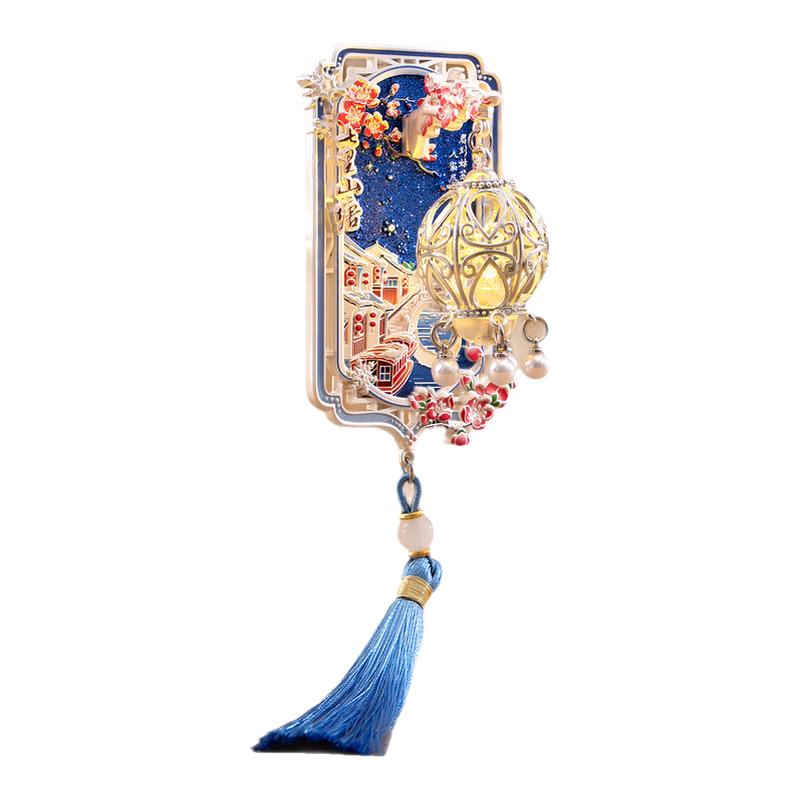 七里山塘金属灯笼冰箱贴