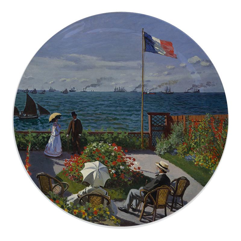 莫奈手绘装饰挂盘书柜摆盘家居艺术画廊文艺摆件Monet 水彩名画