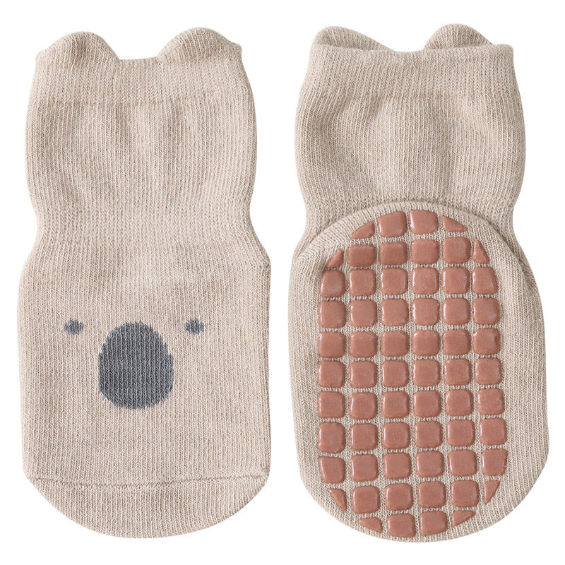 地板袜儿童春秋冬季纯棉宝宝新生婴儿袜子室内防滑隔凉学步袜长筒