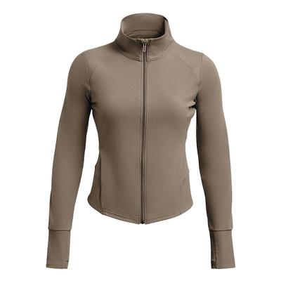 UA安德玛女款外套秋冬瑜伽服上衣训练运动服修身针织夹克1379157