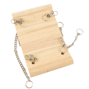 totoro耐啃坚硬龙猫实木跳板跳台吊床秋千踏板木质磨牙玩具无铁钉