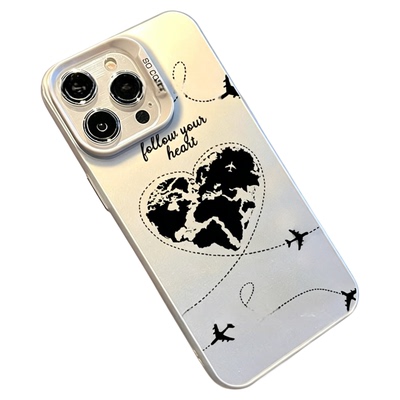 Love Map Airline Routes case适用iphone 11 12 13 14 15 16 17 pro max XR XS MAX 7 8 PLUS